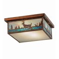 thumbnail image 7 of Meyda Tiffany 149681 Deer Creek 2 Light 23" Wide Flush Mount Square Ceiling Fixture -, 7 of 7