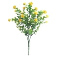 thumbnail image 3 of chaungfeng 1PC Outdoor Artificial Plant Fake Stems Plants, 13inch Faux Plastic Greenery for Indoor Outside Hanging Garden Porch Window Box Home Wedding Farmhouse for Patio (Yellow), 3 of 5