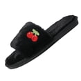 thumbnail image 2 of Taqqpue Open Toe Slipper for Women Women Fashionable Casual Winter Open Toe Home Friendly Soft Cotton Flat Slippers Fuzzy House Slippers Gift for Women, 2 of 9