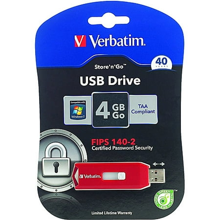 4GB Store 'n' Go TAA Compliant/FIPS Certified USB Drive