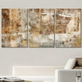 thumbnail image 2 of wall26 Canvas Print Wall Art Set Minimal Brown Paint Stroke Landscape Abstract Shapes Illustrations Modern Art Decorative Multicolor Chic for Living Room, Bedroom, Office - 16"x24"x3 Panels, 2 of 5