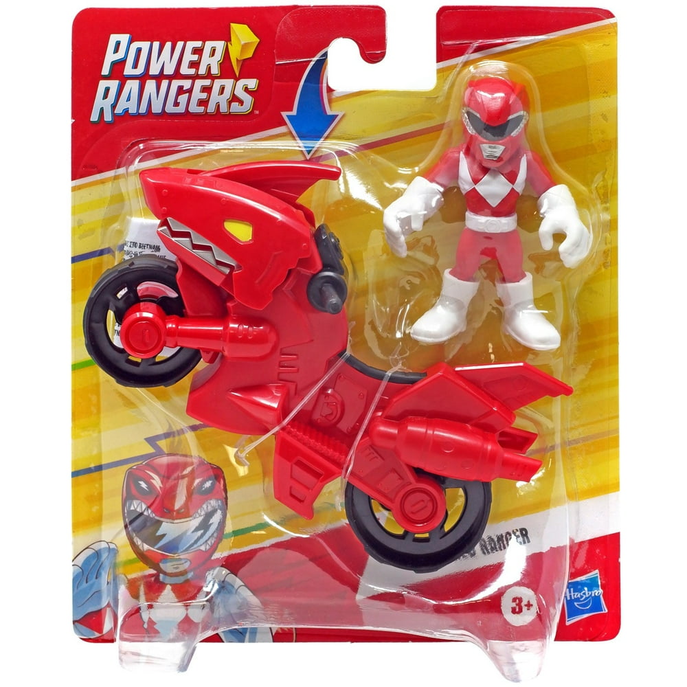 Power Rangers Playskool Heroes Red Ranger & Cycle Figure & Vehicle