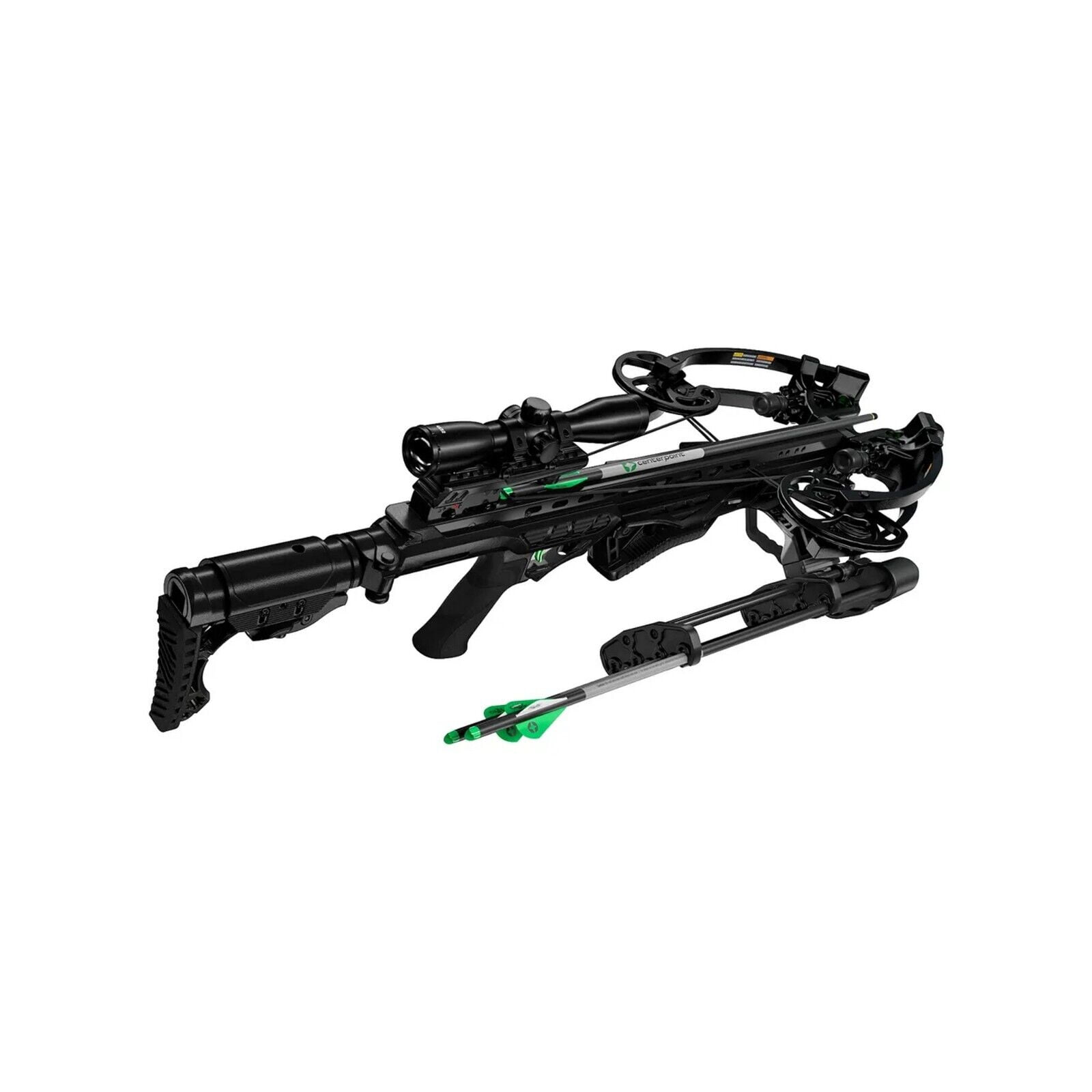 CenterPoint Archery Wrath 430 FPS Compound Crossbow with Full Accessory Package (Black)