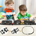 thumbnail image 5 of Metal Alloy Model Train Set, Electric Train Toys with Steam Locomotive, Realistic Train Sound, Lights and Smoke Train Set, 5 of 7