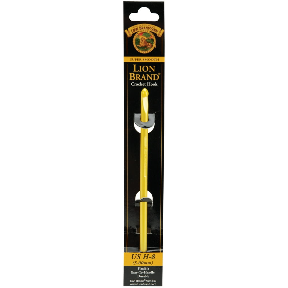 Crochet Hook, Size H8/5mm, Yellow