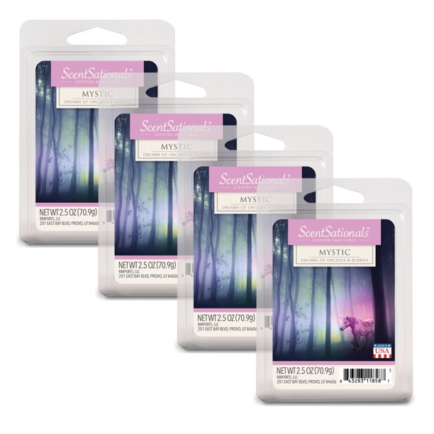 ScentSationals 2.5 oz Mystic Scented Wax Melts, 4Pack