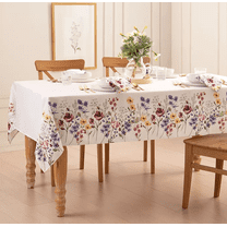 Poppy Wildflower Border Tablecloth 60" X 84" - Multi