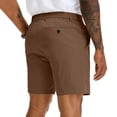 thumbnail image 6 of Golf Shorts for Men Stretch Shorts for Work Casual Hiking Multiple Pockets Flat Front Brown XL, 6 of 6