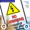 thumbnail image 5 of No Swimming Danger Of Electric Shock Sign,, 5 of 8