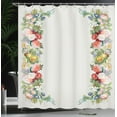 thumbnail image 4 of Ambesonne Victorian Shower Curtain, Rose Garland Pastel, 69"Wx84"L, Red Yellow Green, 4 of 5