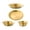 4PCS Gold, variant on koolsoo Stainless Steel Plates and Bowls Cutlery Outdoor Tableware for BBQ RV Picnic 8PCS