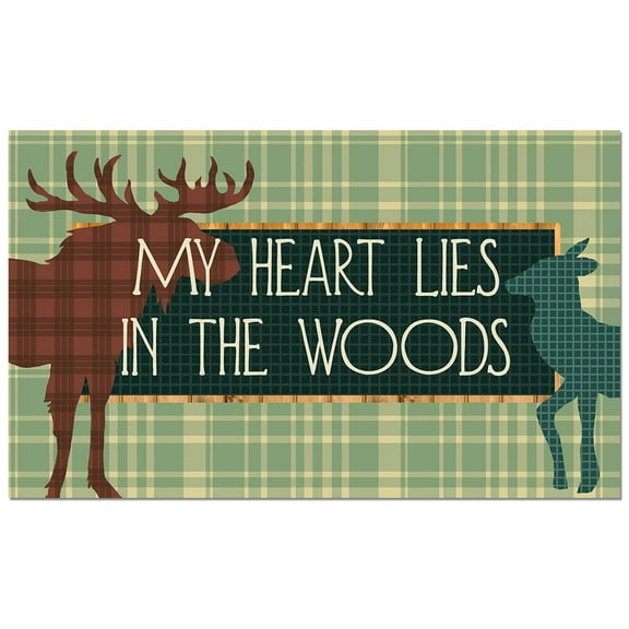 Highland Home "Cabin in the Woods" Indoor/Outdoor Entryway Floor Mat