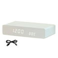 thumbnail image 2 of jifeng Alarm Clock with Charging LED Screen Feature Multipurpose for Gift Table Bedroom White, 2 of 9