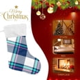 thumbnail image 4 of Coolnut 2 Pack Christmas Stockings 17.7 Inches Buffalo Plaid Large Size Xmas Cable Stocking Gifts & Decorations for Family Holiday Xmas Party, 4 of 6