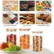 thumbnail image 5 of Paquete de 12 tarros de especias tarros de almacenamiento Tarros de especias de vidrio de 120 ml con tapa de madera de bambú de alta calidad para almacenar hierbas aromáticas y especias Adepaton MZQ-0420, 5 of 8