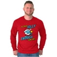 thumbnail image 3 of Grumpy Smurf Jolly Enough Xmas Santa Long Sleeve TShirt Men Women Brisco Brands L, 3 of 6