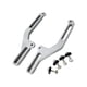 thumbnail image 1 of Ajustadores de parabrisas de motocicleta Zulema Soporte de aluminio Plata, 1 of 8
