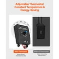 thumbnail image 2 of KFFKFF Gable Mount Fan, Solar-Powered 12 Inch Attic Exhaust Fan with Customizable Thermostat & External Mesh, 1300 CFM Home Ventilation System Cools Up to 1850 Sq.Ft, 2 of 9