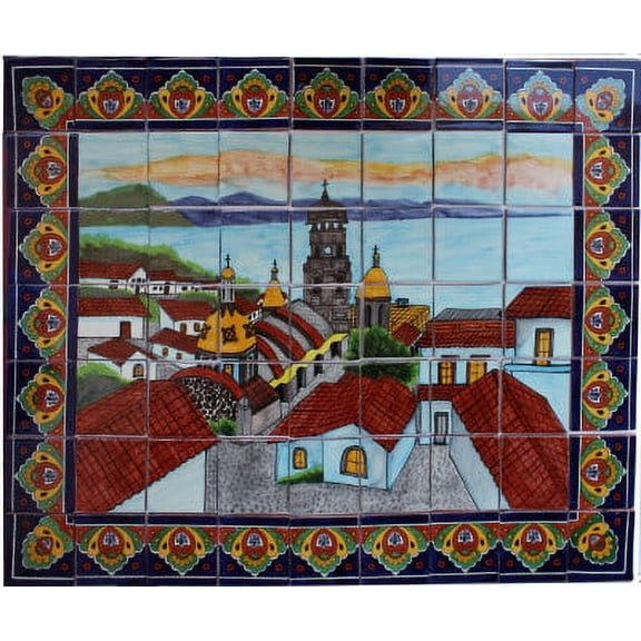 Vallarta Clay Talavera Tile Mural