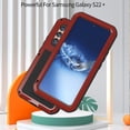 thumbnail image 2 of Mantto Samsung S21 Ultra Cover Metal Bumper Silicone Case Galaxy S21 Ultra Case Built-in Screen Protector Gorilla Glass Hybrid Military Shockproof Heavy Duty Rugged For Samsung Galaxy S21 Ultra, Red, 2 of 16