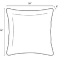 thumbnail image 3 of Outdoor Toss Pillow, 2 Pack, 16 x 16, Rain-Proof, Fade Resistant French Blue Linen Stripe, 3 of 8