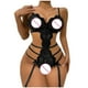 thumbnail image 4 of Lencería sexy para mujer Encaje Bowknot Entrepierna abierta Ahueca hacia fuera Tentación Babydoll Ropa interior Ropa de dormir Mono Bodies Pijamas Fridja nalpqowj41198, 4 of 4