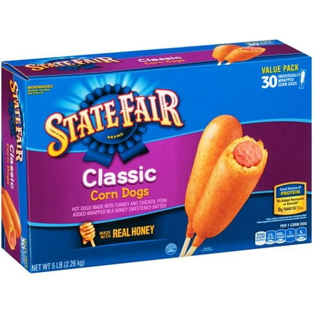 State Fair Classic Corn Dogs Value Pack 30 ct Box - Walmart.com