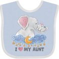 thumbnail image 3 of Inktastic I Love My Aunt Elephant Family Boys or Girls Baby Bib, 3 of 4