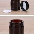 thumbnail image 4 of Eewia Glass and Bottle Clearance, Amber Plastic Jars with Lids and Labels Brown Body Butter Empty Containers, 4 of 8