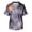 Yellow_007, variant on Domuza Halloween Scrub Shirts for Men Spooky Novelty Graphics V-Neck Short Sleeve Caregiver Uniform Shirts Comfy Soft Classic Fit Medical Scrub Tops 2XL