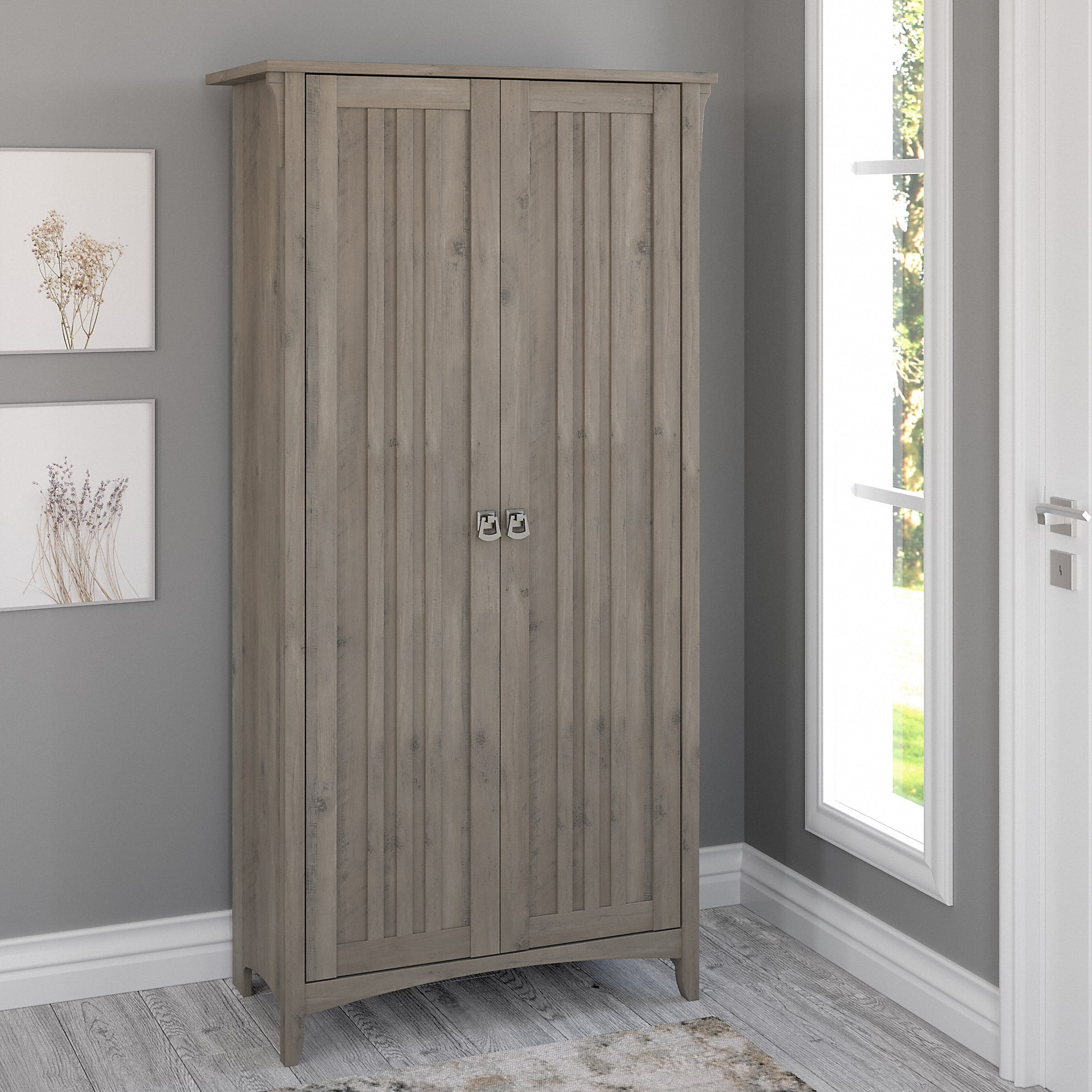 Bush Furniture Salinas Tall Storage with Doors