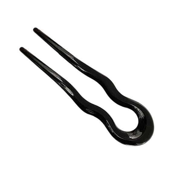 WINDLAND Assorted Color Hair Stick French U Shaped Hair Pin Two Prong Hair Fork Fashionable Women's Hairpin Wedding Jewelry