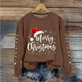 thumbnail image 2 of Enjoytime Womens Sweatshirt Christmas Printed Crewneck Pullover Sweatshirts Casual Lightweight Long Sleeve Tops 2025 Fall Winter Fashion Clothes, 2 of 4