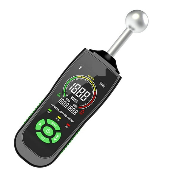 Digital Pinless Moisture Meter Alarm Wood Moisturer Meter Backlit LCD Screen Moisture Tester For Walls Firewood