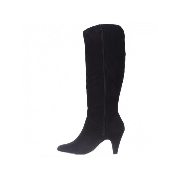 Bella Vita Transit II Wide Calf Dress Knee High Boots Black