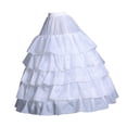 thumbnail image 3 of Crinolina enagua blanca bridal crinoline crinoline subskirt se desliza para eventos vestidos de pelota, 3 of 8