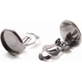 thumbnail image 3 of 20Pcs 316 Stainless Steel Clip On Earring Findings Flat Round Setting 12mm Tray 16x14x8mm 3mm Hole DIY, 3 of 3