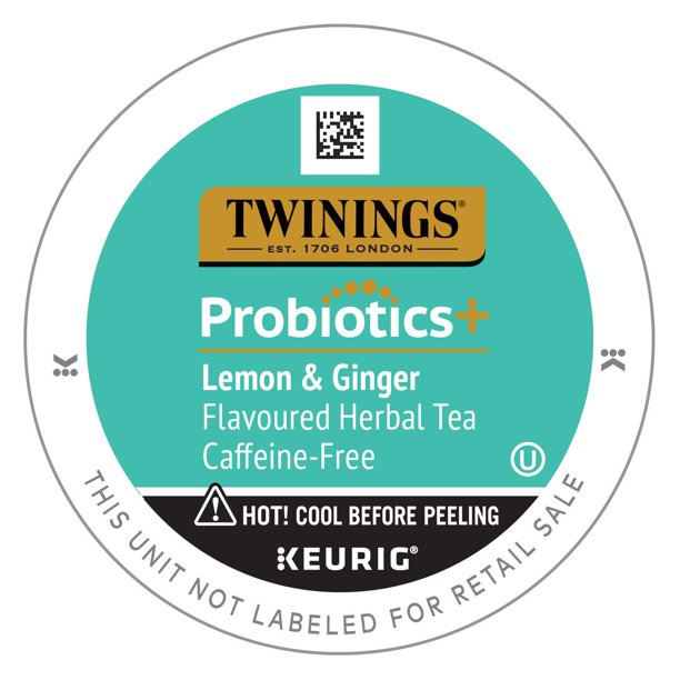 Twinings Lemon & Ginger KCup Pods for Keurig, Caffeine Free Herbal Tea
