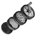 thumbnail image 3 of Herb Rotation Grinder Hojas de té Vanilla Gracio Herramienta Zinc Aleación Mano Trituradora Grande Capacidad Cocina Gadget Home Suministros Negro Methold HA011038-01, 3 of 7
