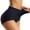 Black, variant on WAGUTH Womens High Waist Seamless Shapewear Panties Tummy Control Butt Lifter No Rolling‑Up Stretch Body Shaper Briefs Underwear