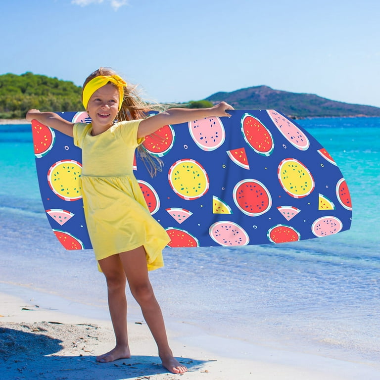 EQWLJWE Beach Towel, Oversized Microfiber Beach Towels for Travel