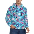 thumbnail image 2 of Daiia Wls And Flowers for Men's Fashion Hoodies & Sweatshirts with Kangaroo Pocket Hooded Sweatshirt Breathable & Moisture Wicking-3X-Large, 2 of 7