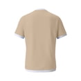 thumbnail image 4 of Camiseta Casual de Manga Corta con Cuello Tripulado 100% Fibra de Poliéster, Lavable en Máquina, Versátil para el Uso Diario, 4 of 6