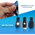 thumbnail image 4 of Key Fob Cover Compatible with Mercedes-Benz CLS CLK AMG GLC GLE GLS ML SL SLK A C E R S G Keychain Case Holder Protector,D-Blue, 4 of 6
