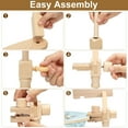 thumbnail image 4 of Unique Bargains Embroidery Hoop Stand, Adjustable Sitting Cross Stitch Stand Wooden Embroidery Hoop Holder, 4 of 6