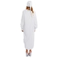 thumbnail image 2 of Hansber Women's Victorian Nightgown Long Sleeve Lace Ruffles Sleep Dress Pajama Set with Sleeping Cap Ivory 3XL, 2 of 4
