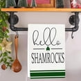 thumbnail image 1 of AYktou St Patricks Day Decorations,Spring Decor St. Patrick's Day Kitchens Towel Green Luckys Clovers Towel St. Patrick's Day Decorations For Home Dry Cloth 18x26 Inch Kitchen Towels, 1 of 6