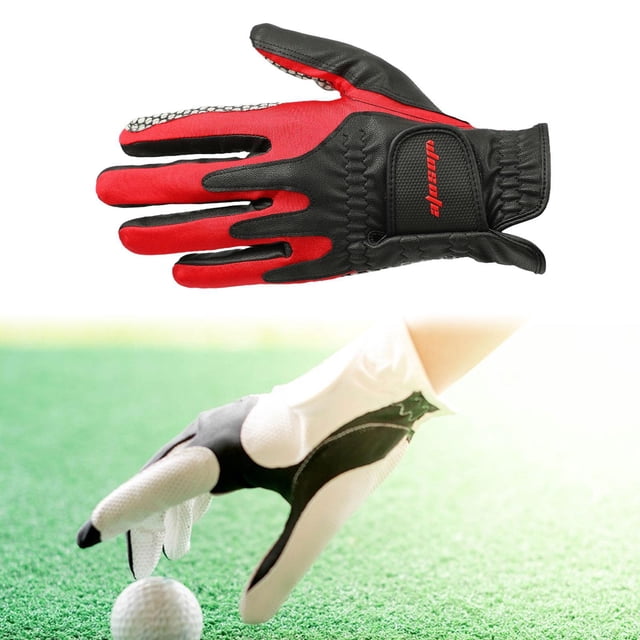 Glove de golf para hombres anti -slip protector entrenamiento transpirable PU cuero guante deportivo para ciclismo de golf en bicicleta al aire libre M