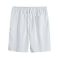 thumbnail image 3 of AHTJRT Men's Cotton Beach Shorts Athletic Style with Pockets Lightweight and Breathable for Summer Fun White 3XL, 3 of 3