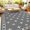 grayish white, variant on 8x10ft Outdoor Rug, Reversible Waterproof Plastic Straw Patio Mat with Geometric Border Design, Camping & RV Floor Rug for Deck, Balcony, Backyard, Beach and Picnic,Grey